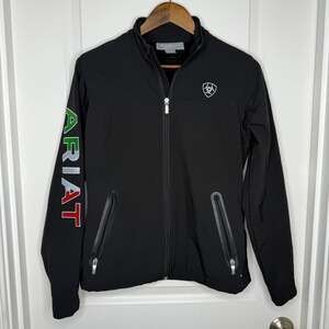 Ariat Black Performance Jacket with Multicolor Logo